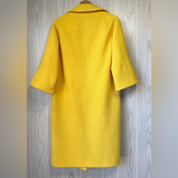 Vintage 1960s Marigold Yellow Mod Swing Coat – Union Made - Picture 6 of 6